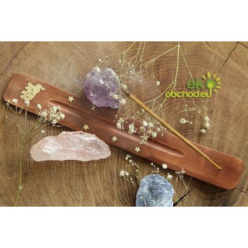 Stojanček pre vonné tyčinky, drevený – Slon