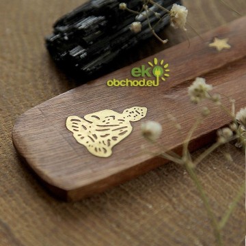 Stojanček pre vonné tyčinky, drevený – Buddha