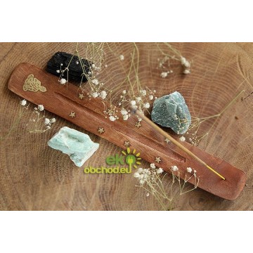 Stojanček pre vonné tyčinky, drevený – Buddha