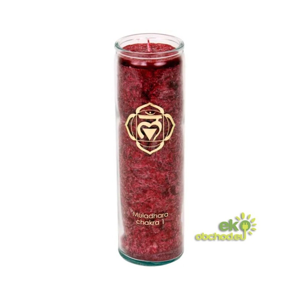 Aromatická sviečka 1. čakra MULADHARA čas horenia 100 hodín