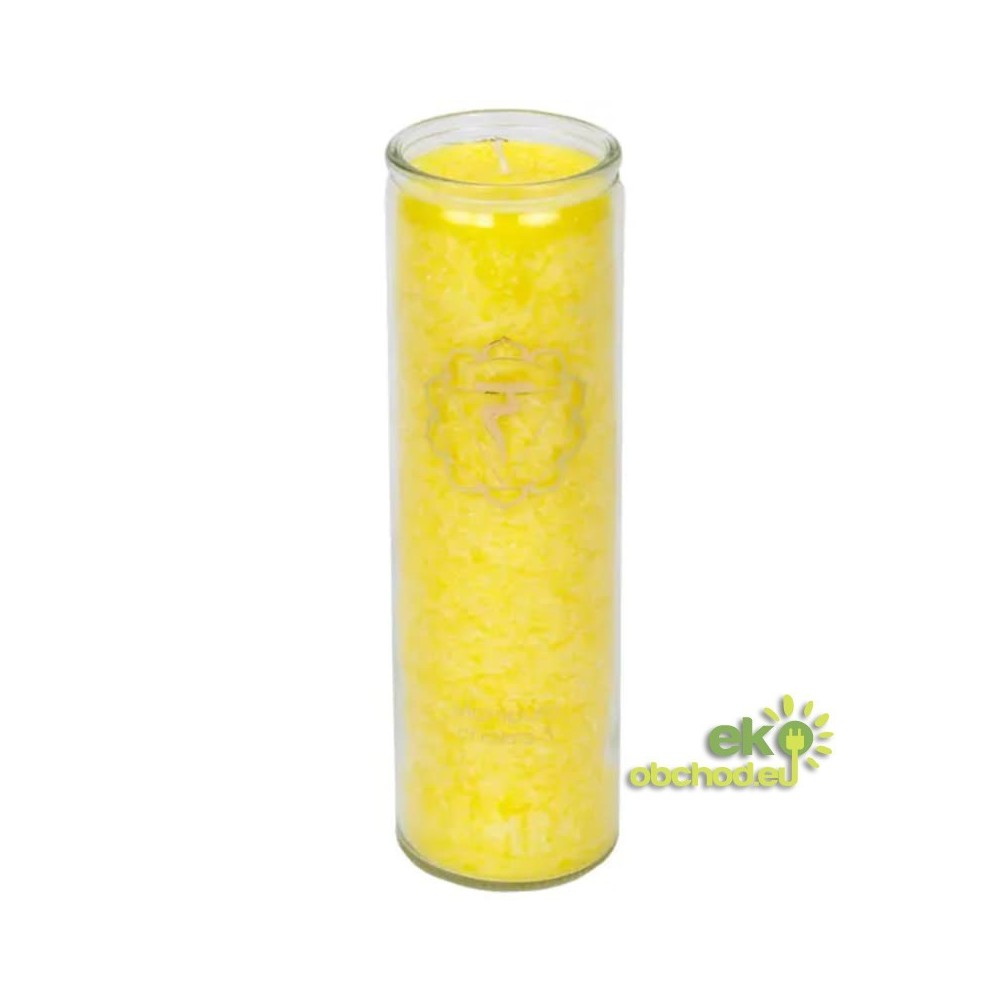 AROMATICKÁ SVIEČKA 3. ČAKRA MANIPURA ČAS HORENIA 100 HODÍN