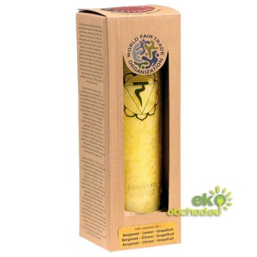 AROMATICKÁ SVIEČKA 3. ČAKRA MANIPURA ČAS HORENIA 100 HODÍN