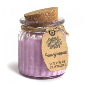 SÓJOVÁ VONNÁ SVIEČKA V SKLE - Granátové jablko