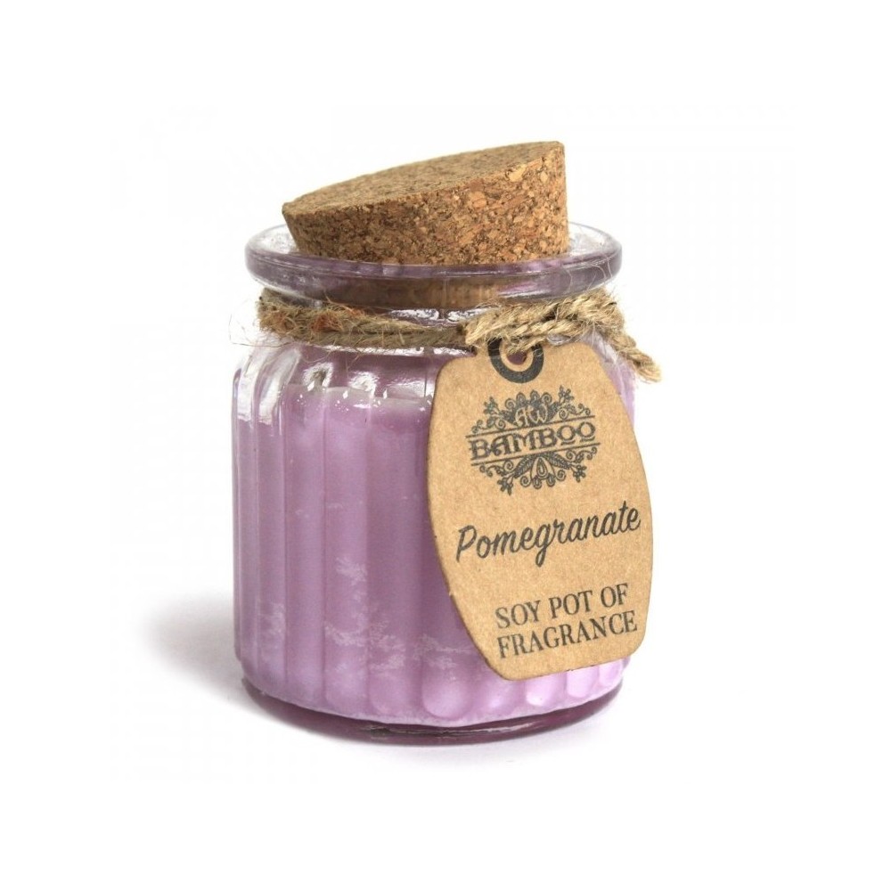 SÓJOVÁ VONNÁ SVIEČKA V SKLE - Granátové jablko