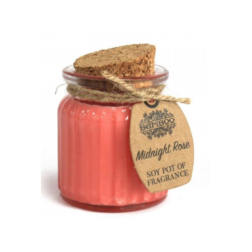 Sójová vonná sviečka - Polnočná ruža