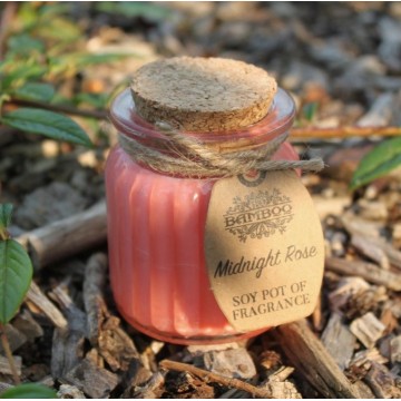 Sójová vonná sviečka - Polnočná ruža