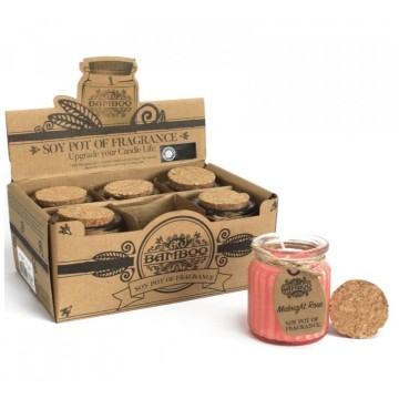 Sójová vonná sviečka - Polnočná ruža