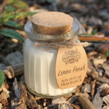 Sójová vonná sviečka - Svieža bielizeň