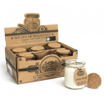 Sójová vonná sviečka - Svieža bielizeň