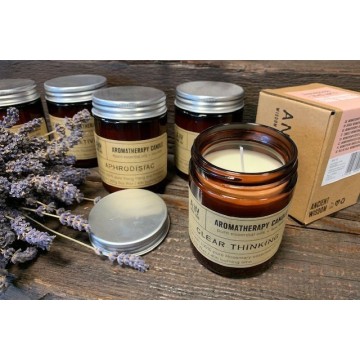 Aromaterapeutická sójová sviečka 200g - Pozitívne Vibrácie