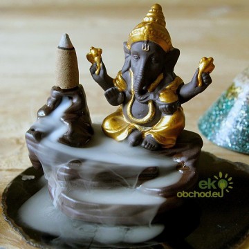 Stojan pre vonné kužele tečúci dym – Ganáša