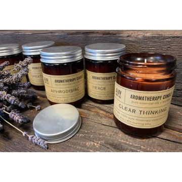 Aromaterapeutická Sójová Sviečka 200g - Jasné Myslenie
