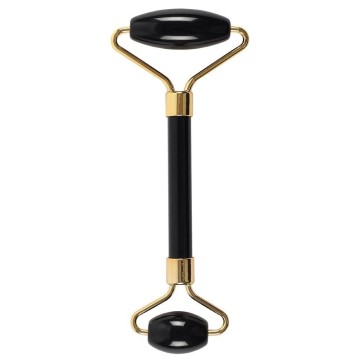 Valček na tvár (Face roller) obojstranný - Čierny Obsidián