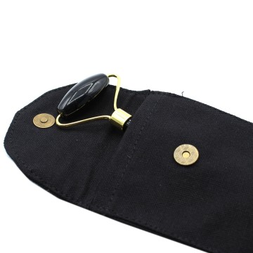 Valček na tvár (Face roller) obojstranný - Čierny Obsidián