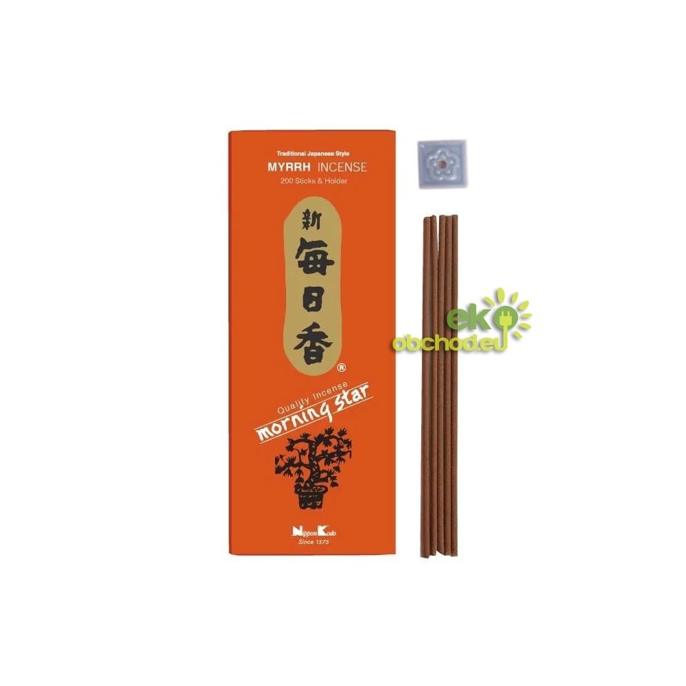 Vonné tyčinky Morning Star - MYRHA, Nippon Kodo - 200ks