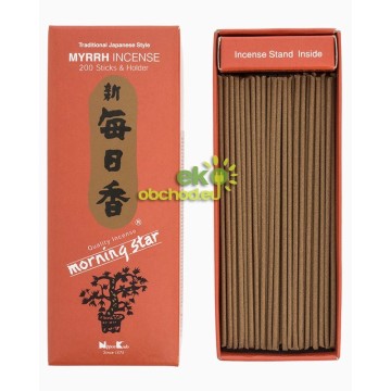 Vonné tyčinky Morning Star - MYRHA, Nippon Kodo - 200ks