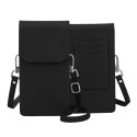Crossbody peňaženka na telefón – Mini kabelka s popruhom XL – 6,7/6,8″ – čierna