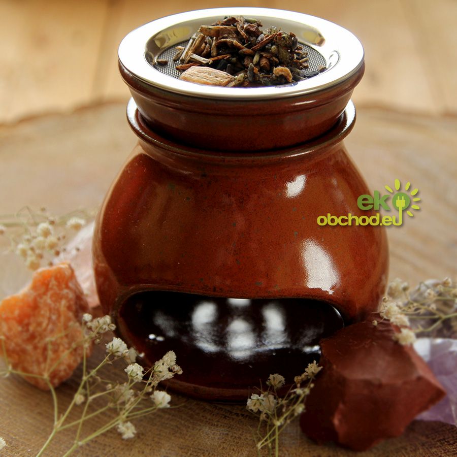 Aromalampa červeno-hnedá